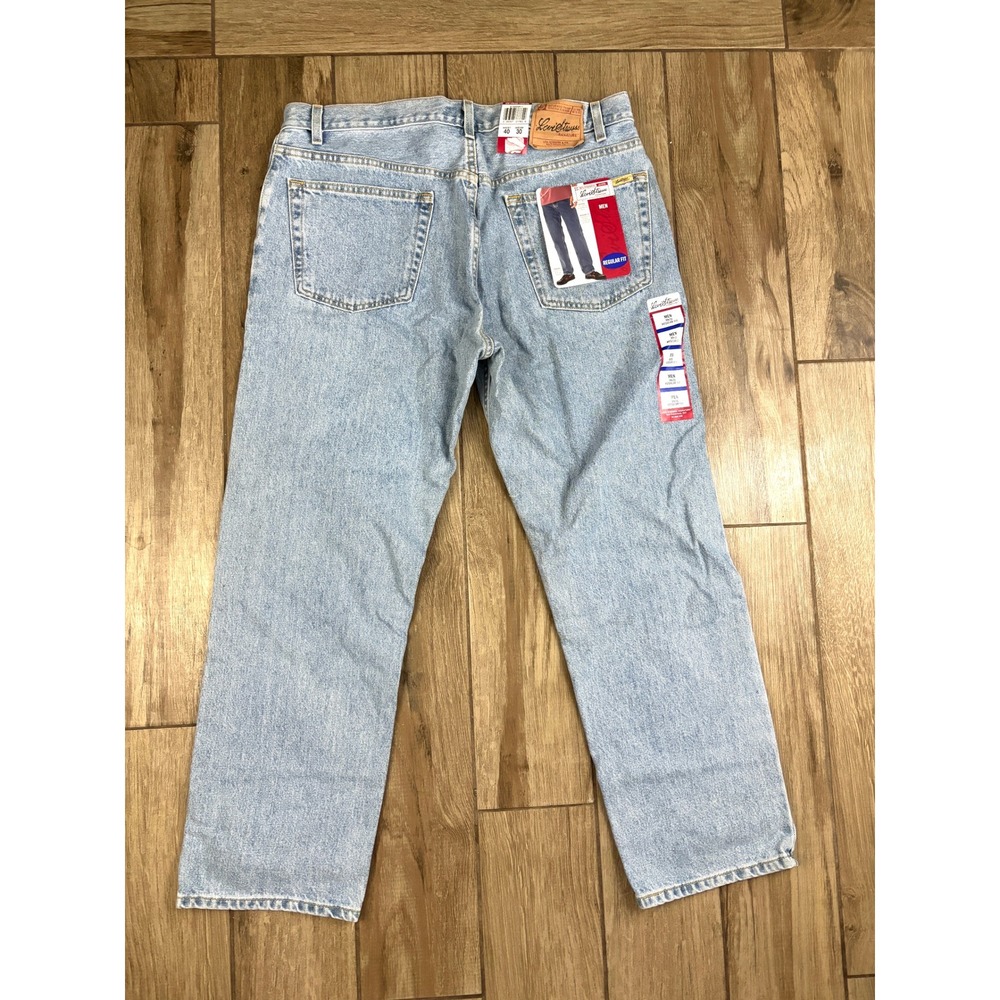Levi Strauss Signature Jeans Mens 40x30‎ Light Wash Regular Fit NWT